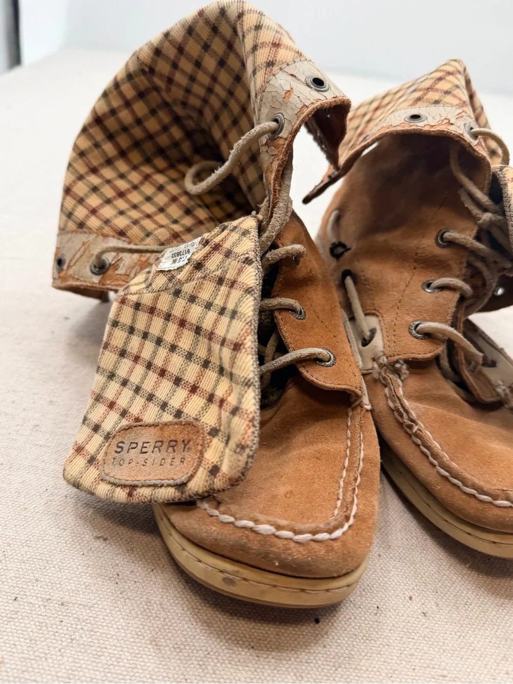 Sperry Men's Tan Suede Lace-Up Casual Boots
